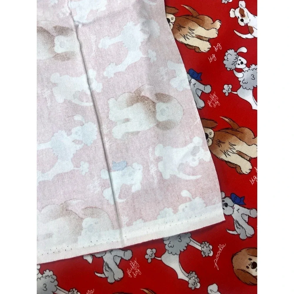Vtg Patty Reed Big Dog RedFabric Pet Pink 43